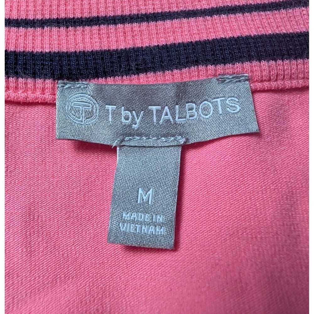 T By Talbots Size M Everyday Jacket Pink Pockets Stretch Full Zip Activewear - Picture 7 of 9